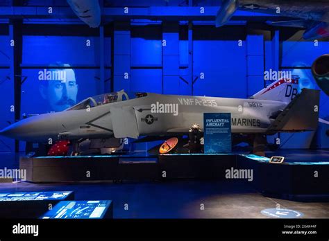 An F 4s Phantom Ii Fighter Jet On Display At The Sullenberger Aviation