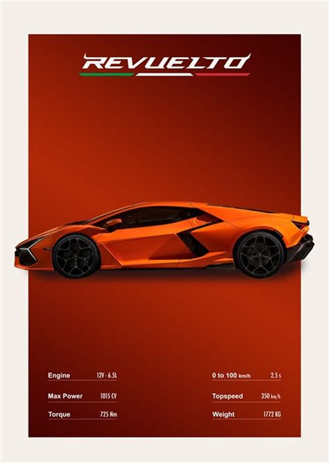 The Lamborghini Revuelto Affiches Et Impressions Par Bouk De Roeck