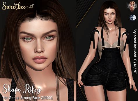 Second Life Marketplace [sweetbee] Shape Riley Genus Strong Face