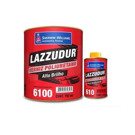 Verniz Automotivo Pu Lazzuril 6100 900ml Catalisador Submarino