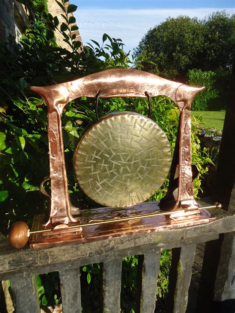 Arts Crafts Copper Gong J F Pool Of Hayle Antiques Atlas