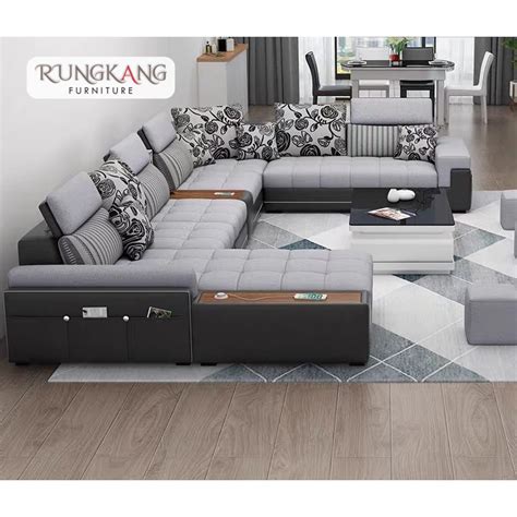 Jual Sofa Minimalis Ruang Tamu Model Leter U Console Desain Terbaru