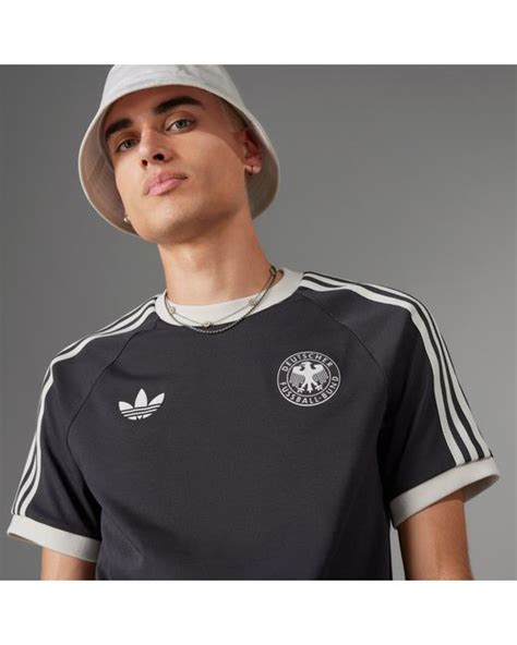 Adidas Germany Adicolor Classics 3 Stripes T Shirt In Grey For Men