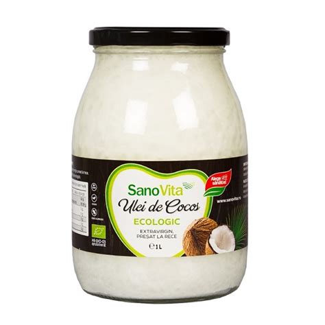 Ulei Bio De Cocos Extravirgin 1 L Sanovita Bebe Tei