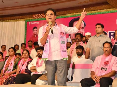 Ktr Asks Telangana Congress To Make Two Brs Mlas Resign