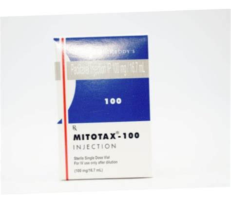 Paclitaxel Mitotax 100 Mg Injection Dr Reddy S Prescription At Rs