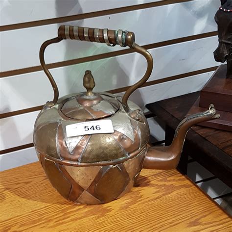 VINTAGE COPPER TEA KETTLE