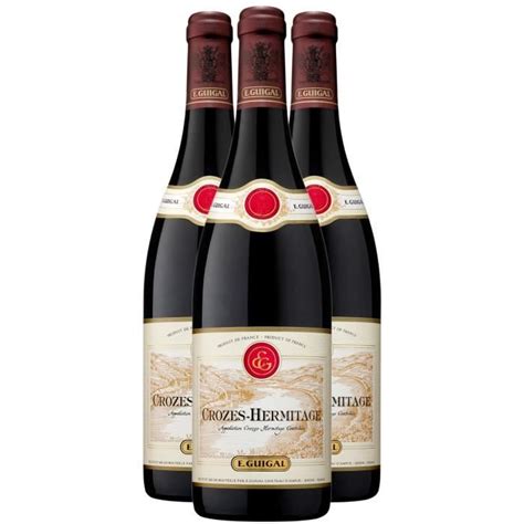 Crozes Hermitage Rouge 2020 Lot De 3x75cl Maison Guigal Vin AOC