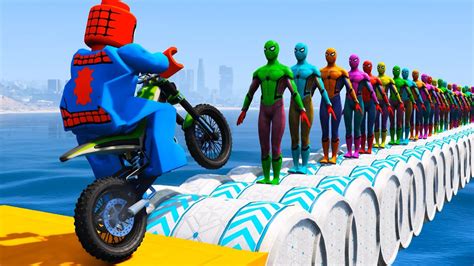 Spider Man Vs Hulk Stunt Map Motorbikes Race Challenge Gta Mods