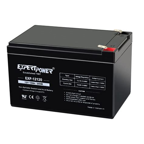 Buy ExpertPower 12 Volt 12 Ah Rechargeable Battery with F2 Terminals ...