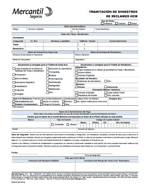 Completable En línea ine gov Tramitaci n de siniestros de reclamos hcm