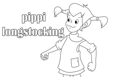 Grunnleggende Pippi Langstr Mpe Fargeleggingsside Last Ned Skriv Ut