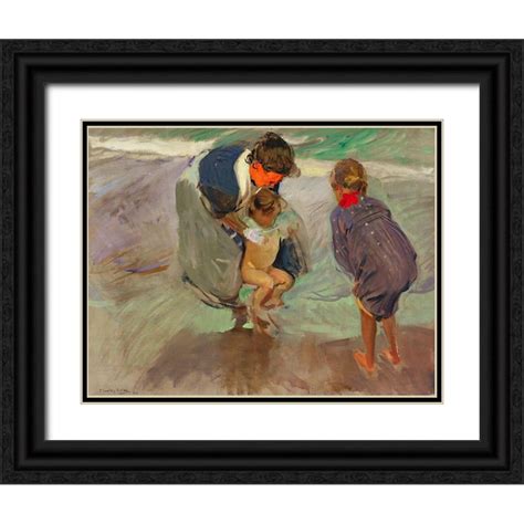 Sorolla Joaquin 32x26 Black Ornate Wood Framed With Double Matting