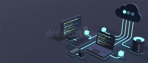 Cloud Technology Computing Concept Modern Cloud Technology Data