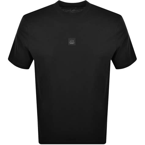 Armani Exchange Black Edition T Shirt Black Mainline Menswear