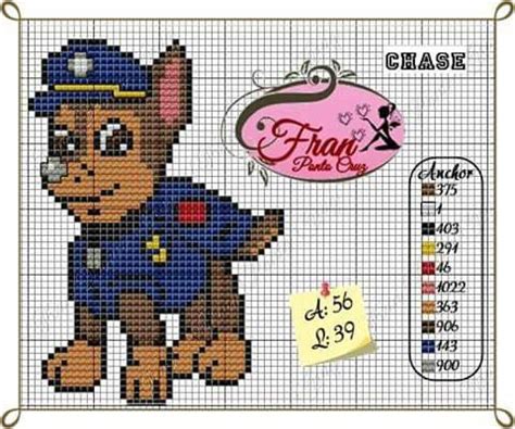 Pin De Liz Marie Almeida Em Cross Stitch Paw Patrol Animais De