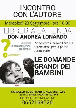 Le Domande Grandi Dei Bambini Presentazione Alla Libreria La Tenda