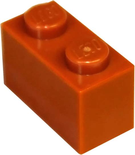 Lego Parts And Pieces Dark Orange 1x2 Brick X50 Toys And Games