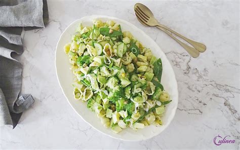 Pastasalade Met Groene Groenten En Kruiden Culinea Nl