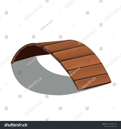 Old Wooden Bridge Cartoon Style Vector Stock Vector (Royalty Free ...