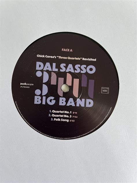 Dal Sasso Big Band Chick Corea S Three Quartets Revisited