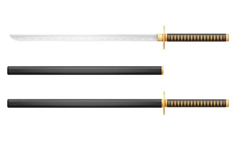 Premium Vector Katana Sword Ninja Weapon Japanese Warrior Assassin