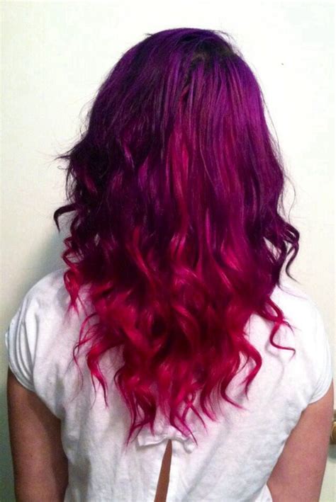 Purple Maroon Ombré Hair Pinterest