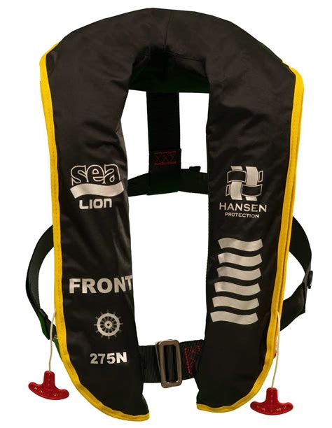 Self Inflating Life Jacket Sealion Offshore Hansen Protection As