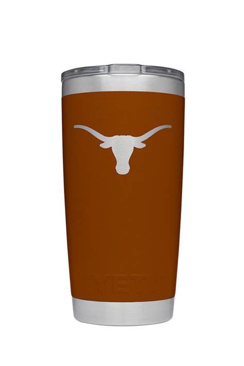 YETI Texas Longhorns Burnt Orange Rambler - 20oz | Texas longhorns ...