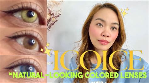 Icoice Best Natural Looking Colored Contact Lenses For Asian Eyes