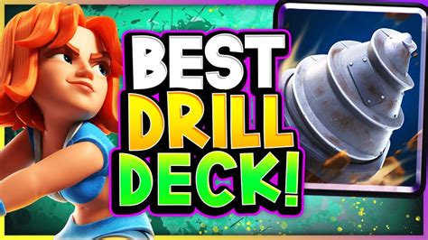 LADDER PUSH With BEST DRILL DECK CLASH ROYALE YouTube