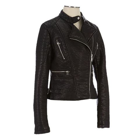 Need This In Blue Faux Leather Moto Jacket 130211416 Faux Leather