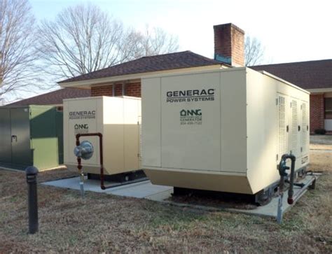 generac 60 kw generator on concrete pad installed by northern neck ...