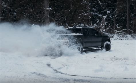 Ford Raptor Performs Snow Removal In The Funnest Way Possible