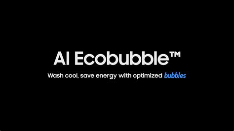 Samsung Core Technology Washer Ai Ecobubble™ L Samsung Youtube