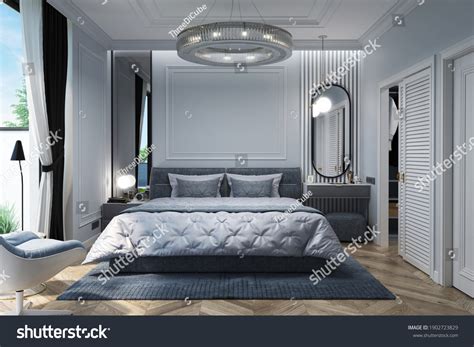 Master Bedroom Interior Design 3d Rendering Stock Illustration 1902723829 Shutterstock