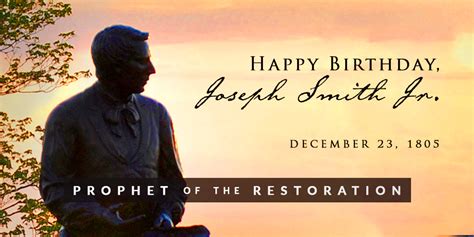 Happy birthday to the Prophet Joseph Smith! - Joseph Smith Foundation