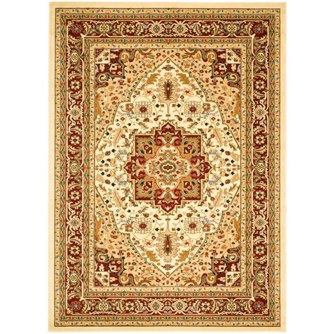 Safavieh Lyndhurst Ivoryred 4 Ft X 6 Ft Floral Border Medallion Area Rug Lnh330a 4 The Home