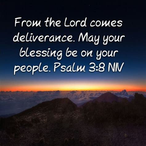 From The Lord Comes Deliverance May Your Blessings Be On Your People