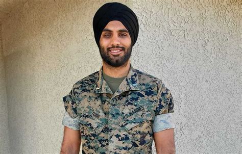 Sikh Marine wants to keep beard and turban without restrictions