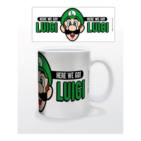 Super Mario Bros Here We Go Luigi Oz Mug