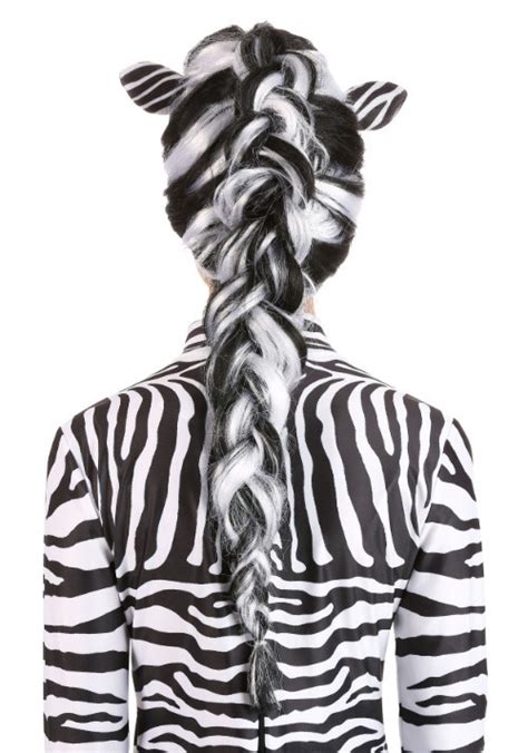 Zebra Womens Costume Wig Zebra Accessories