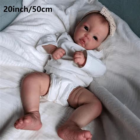 Bebê Reborn De R 20 - NPK Boneca Reborn Bebê Luca de 20 polegadas com Corpo Macio Bebê Recém ...