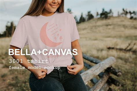 Bella Canvas Model Mockup Masterbundles