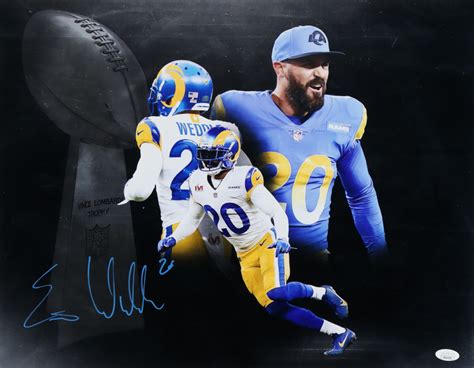 Eric Weddle Signed Rams 16x20 Photo (JSA) | Pristine Auction