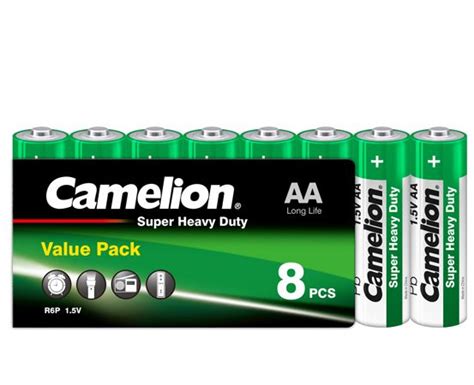 R Super Heavy Duty Green Primary Batteries Products Camelion