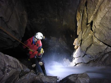 Caving Activity In The Derbyshire Peak District National Park