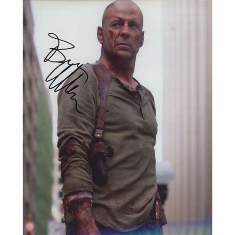 Bruce Willis signed photo