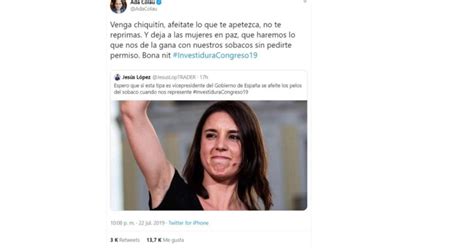 Un Concejal Del PP Carga Contra Irene Montero Espero Que Se Afeite