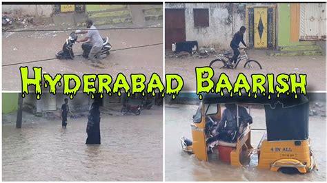 Hyderabad Mein Tez Baarish Sadkein Jheel Me Tabdeel Jalpally Aur